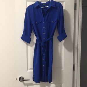 TOMMY HILFIGER cobalt shirt dress